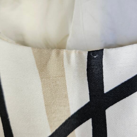 Kasper Petite 6P 2-Piece Blazer Jacket Sleeveless Top Set Beige Black Abstract - Picture 12 of 16